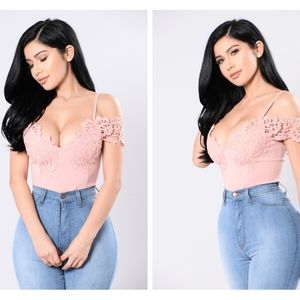 Just A Distraction Bodysuit - Mauve